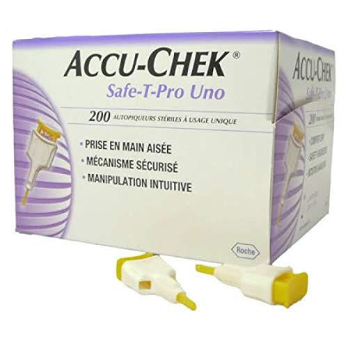 Accu-Chek Safe-T-Pro Uno Lancets, 200 Count