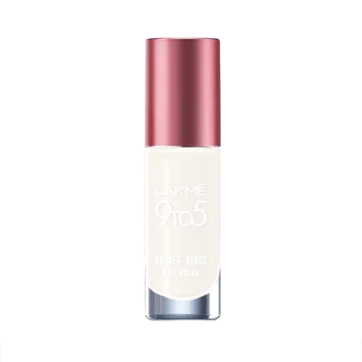 LAKMÉ 9 TO 5 PRIMER + GLOSS NAIL COLOR Marble White 6ml