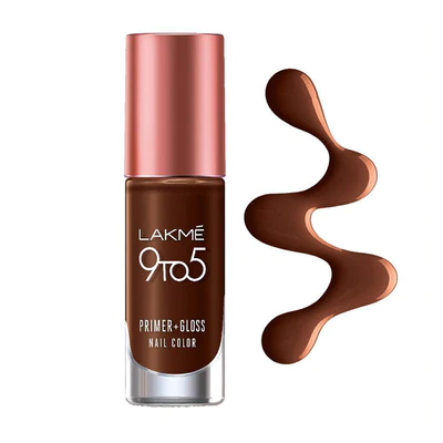 LAKMÉ 9 TO 5 PRIMER + GLOSS NAIL COLOR Woody Desk 6ml