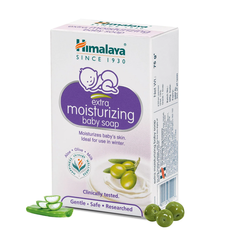 Himalaya extra moisturizing baby soap 75g