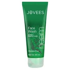 JOVEES HERBAL Neem Face Wash With Neem & Tea Tree Extracts | For Oily & Acne Prone Skin | Oil Control , Remove Impurities , Prevents Pimples | For Men & Women 120ml