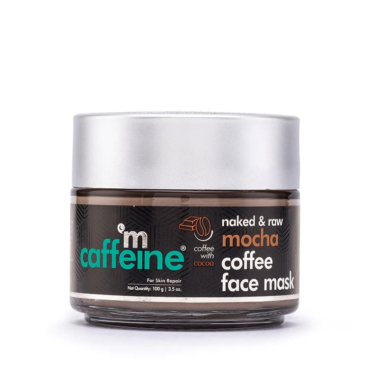 mCaffeine Mocha Coffee Face Mask with Cocoa - Bentonite & Kaolin Clay | For Skin Repair - 100gm