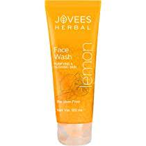 JOVEES HERBAL Lemon Face Wash with Lemon , Orange Peel & Kakadu Plum Extract | Removes Dirt , Impurities & Excess Oil | Reduces Dark Spot | Skin Brightening 120ml