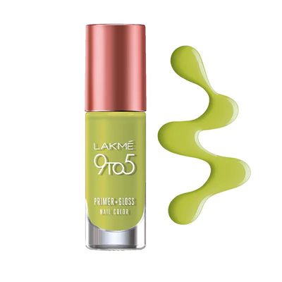LAKMÉ 9 TO 5 PRIMER + GLOSS NAIL COLOR Lime Treat 6ml