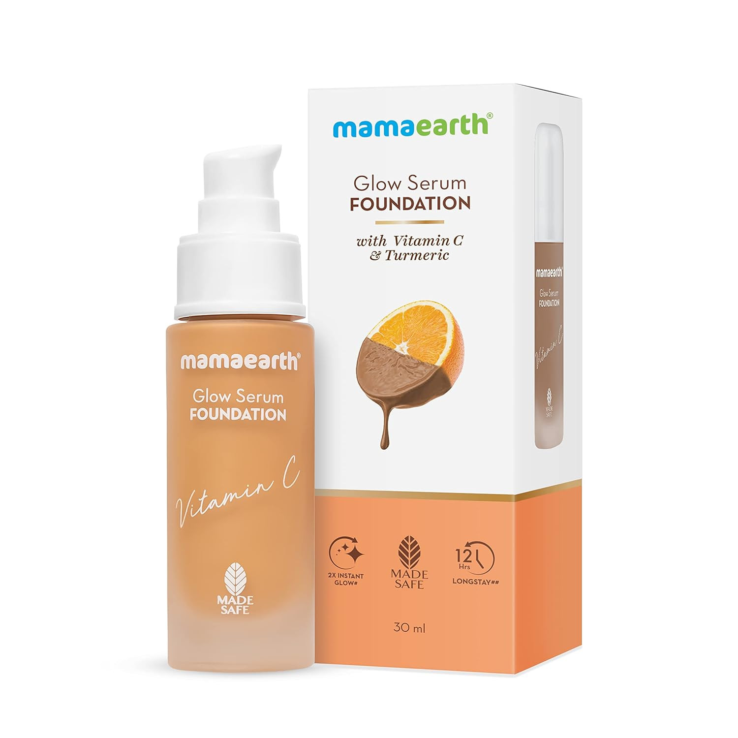 Mamaearth Glow Serum Foundation-Toffee Glow 30ml