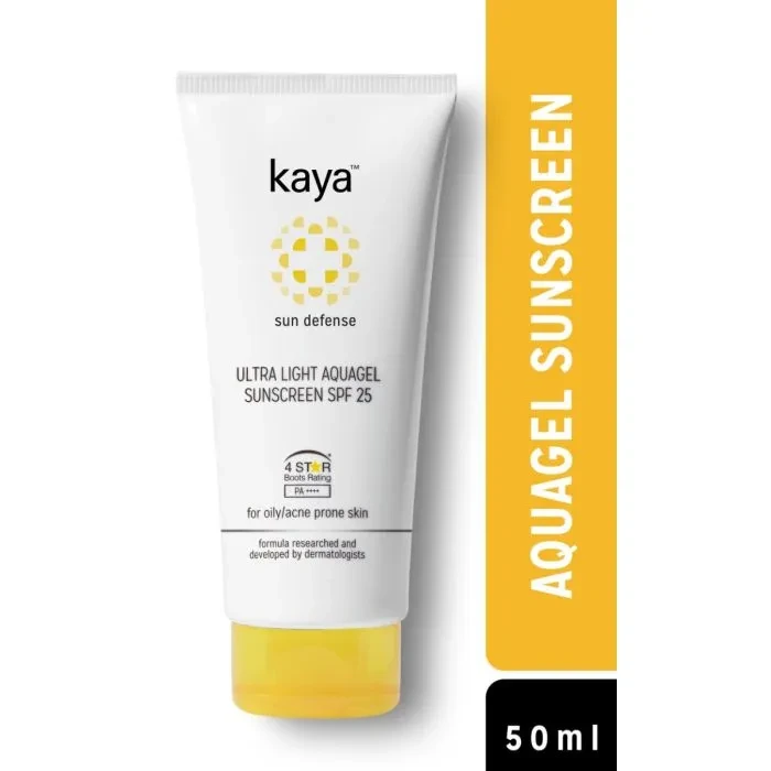 Kaya Ultra Light Aquagel Sunscreen SPF25 - Non-Greasy & Fragrance Free 50 ml