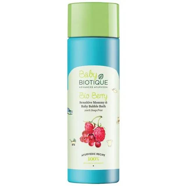 BIOTIQUE Bio Berry Sensitive Mommy & Baby Bubble Bath, 120 ml