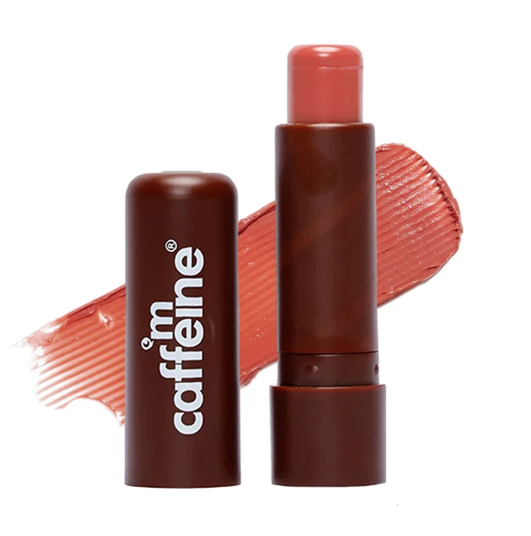 mCaffeine Choco Tinted Lip Balm with Berries for 24h Moisturization | With Cocoa Butter - 4.5g
