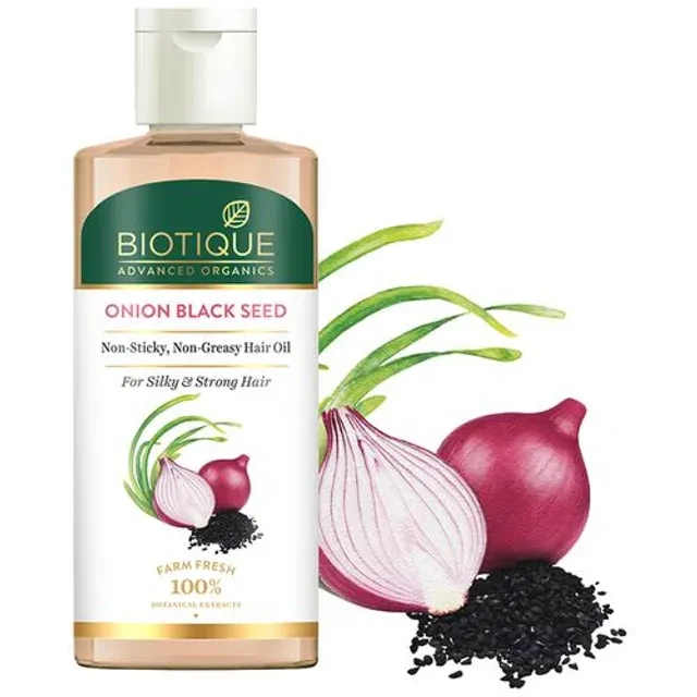 BIOTIQUE Onion Black Seed Hair Oil, 200 ml