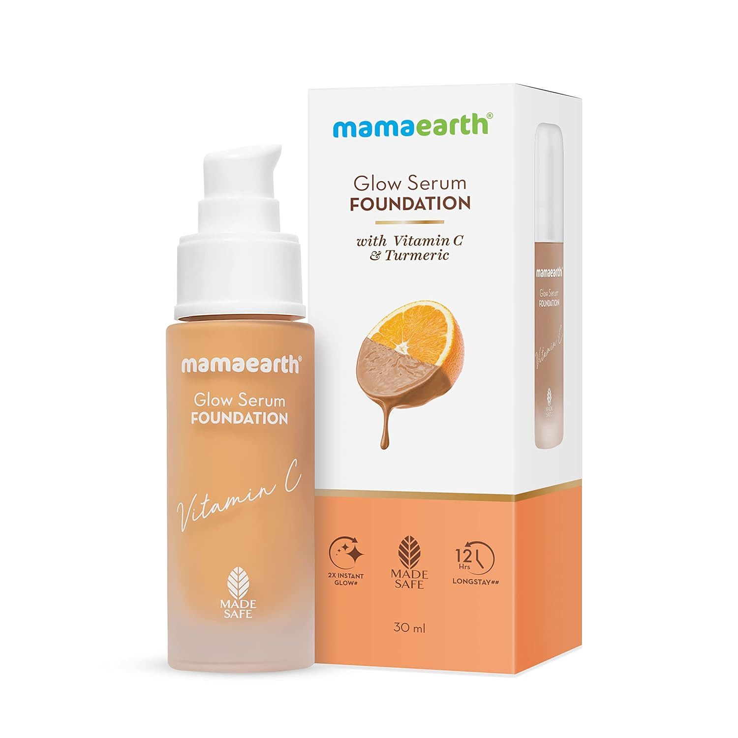 Mamaearth Glow Serum Foundation-Almond Glow30ml
