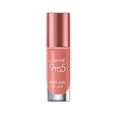 LAKMÉ 9 TO 5 PRIMER + GLOSS NAIL COLOR Peach Blossom 6ml