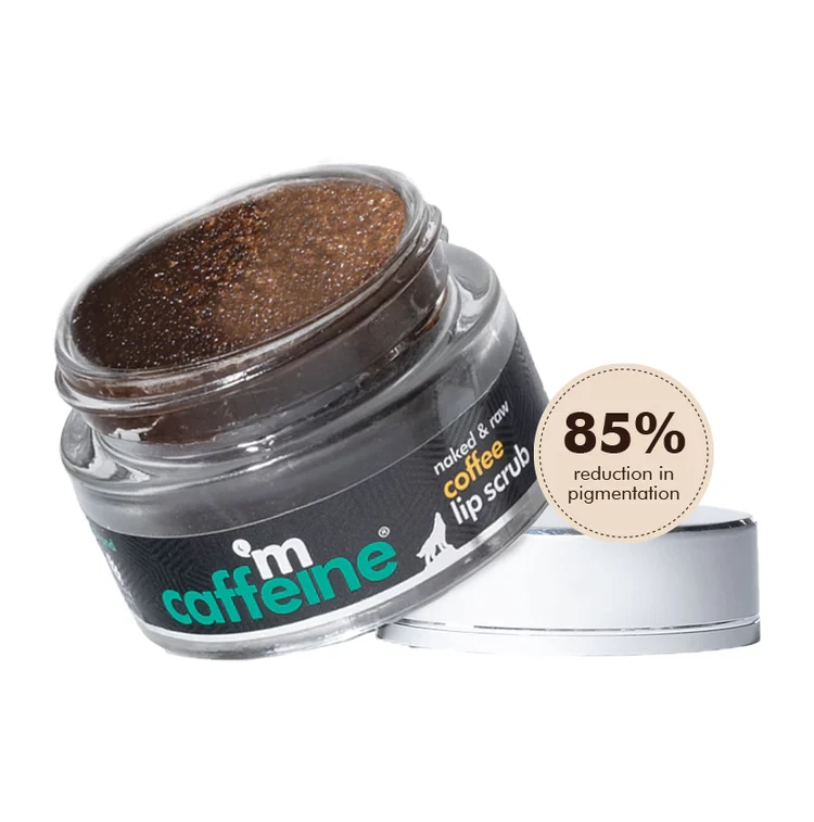 mCaffeine Coffee Lip Scrub for Chapped Lips | Reduces Tan & Pigmentation - 12g