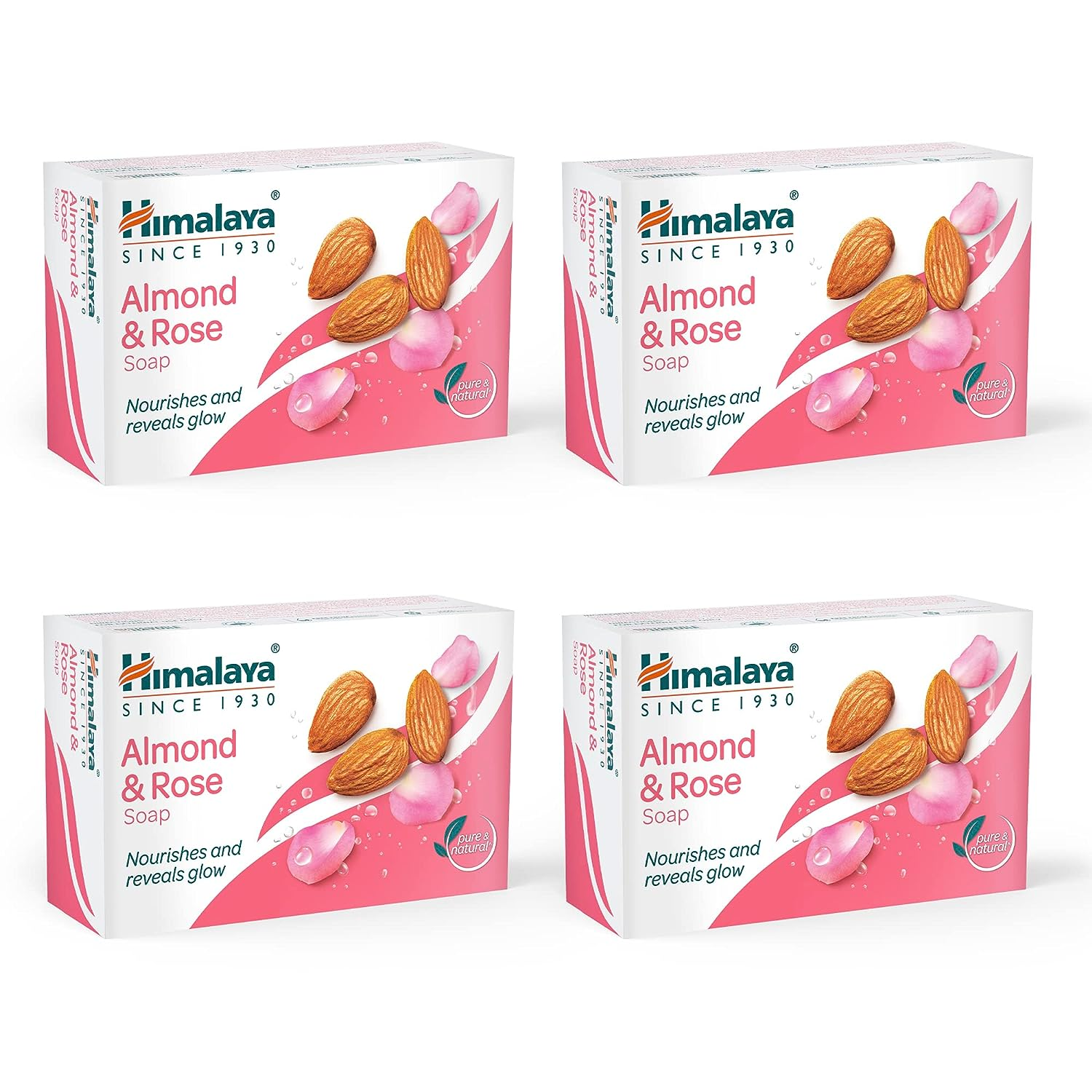 Himalaya Almond & Rose Soap 125g*4