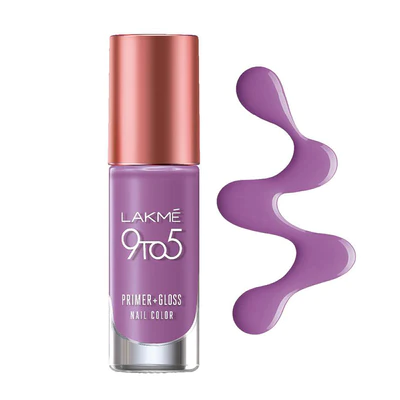 LAKMÉ 9 TO 5 PRIMER + GLOSS NAIL COLOR Lilac Link 6ml
