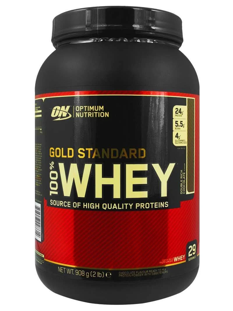 Optimum Nutrition (ON) Gold Standard 100% Whey Protein | For Muscle Recovery | No Added Sugar | Flavour Powder Chocolate Peanut Butter 2lb