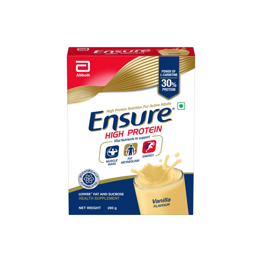 Ensure High Protein Nutrition Powder - Vanilla Flavour 200 gm