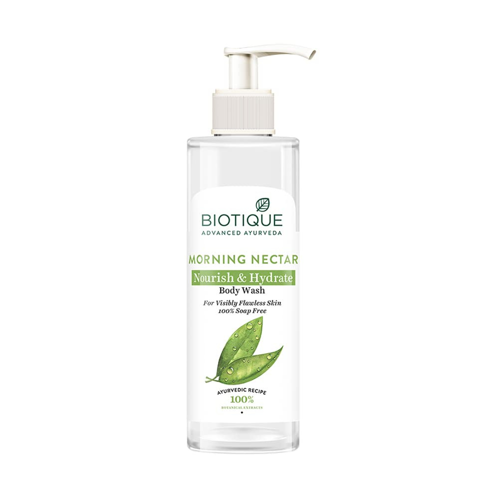 Biotique Morning Nectar Nourish & Hydrate Body Wash - For Visibly Flawless Skin, 200 ml