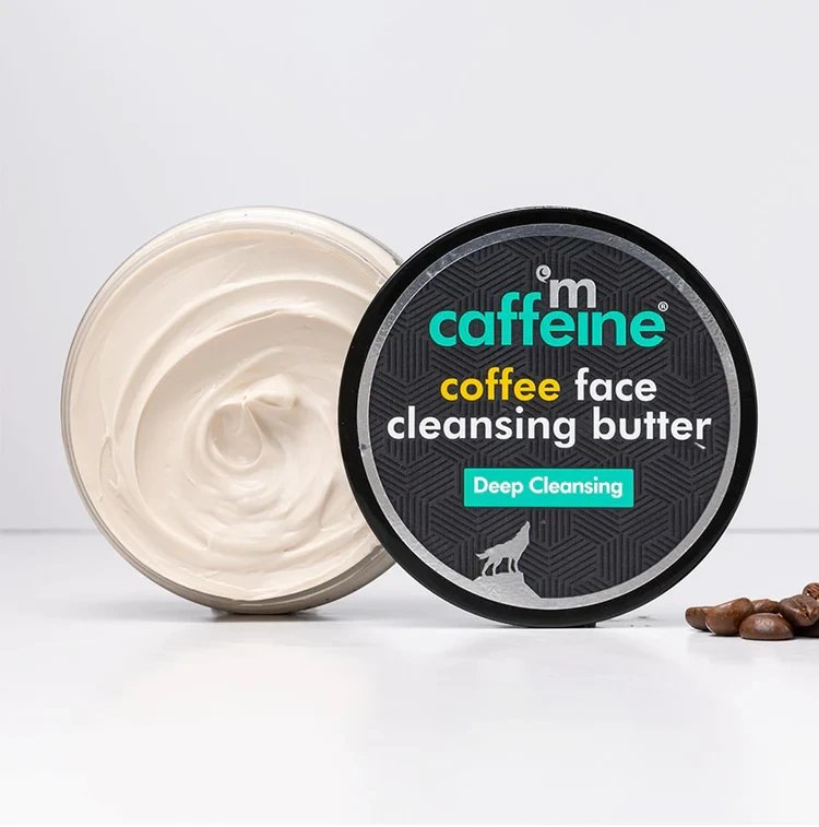 mCaffeine Coffee Face Cleansing Butter for Makeup & Dirt Removal | Moisturizing & Soothing - 100g