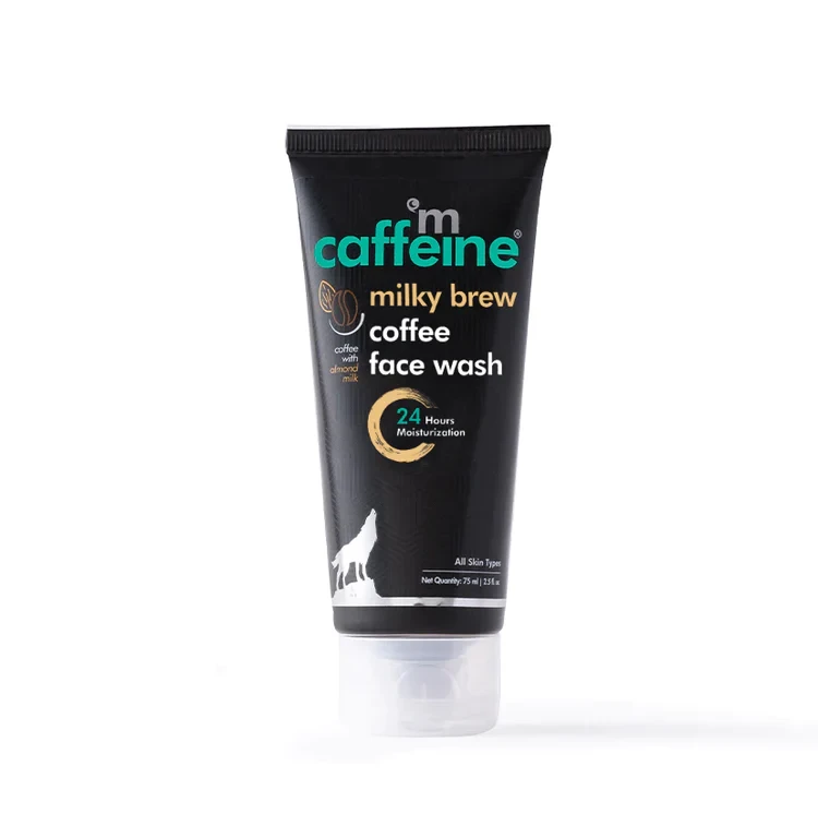 mCaffeine Coffee & Milk Face Wash For 24hr Moisturization - 75 ml - Natural & Vegan