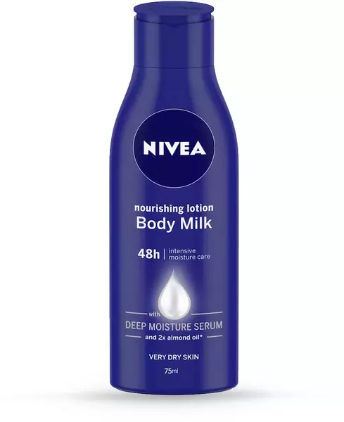 Nivea Nourishing Lotion Body Milk 5 in 1 Complete Care for Dry to Very Dry Skin 75ml