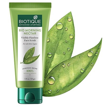 Biotique Morning Nectar Nourish & Hydrate Face Scrub - For All Skin Types, 50 g