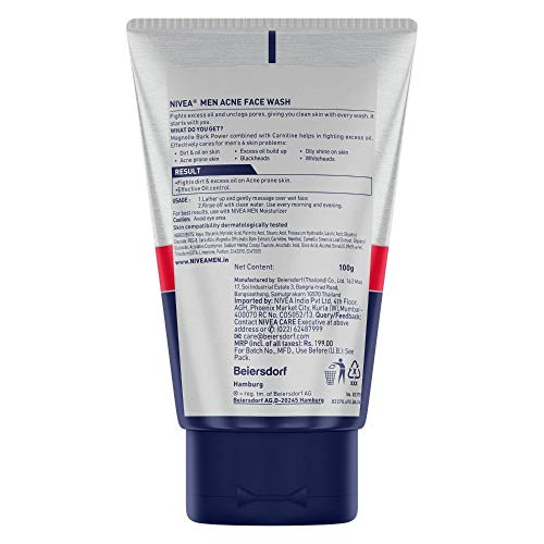 Nivea Nivea Men Acne Face Wash 100g