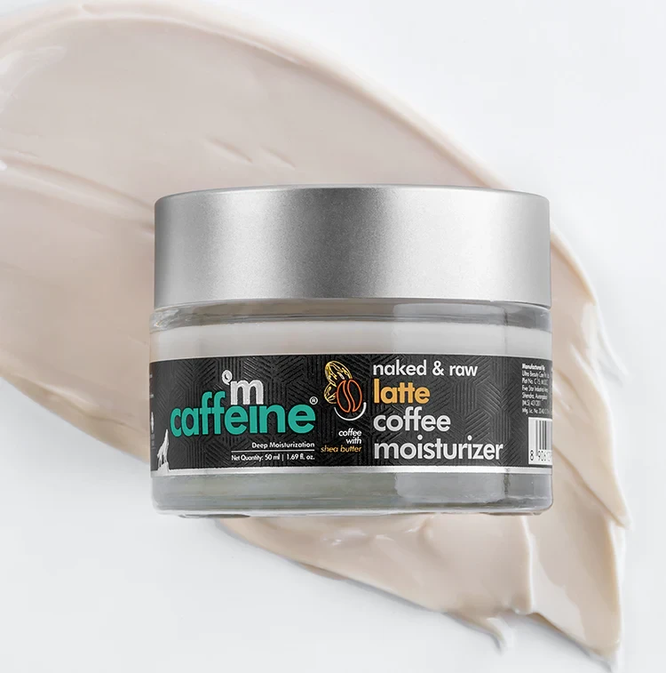 mCaffeine Latte Coffee Face Moisturizer with Shea Butter - Ceramide - Almond Milk - 50 ml