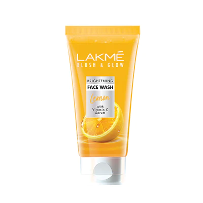 LAKME BLUSH & GLOW LEMON FRESHNESS GEL FACE WASH WITH LEMON EXTRACTS, 100 G