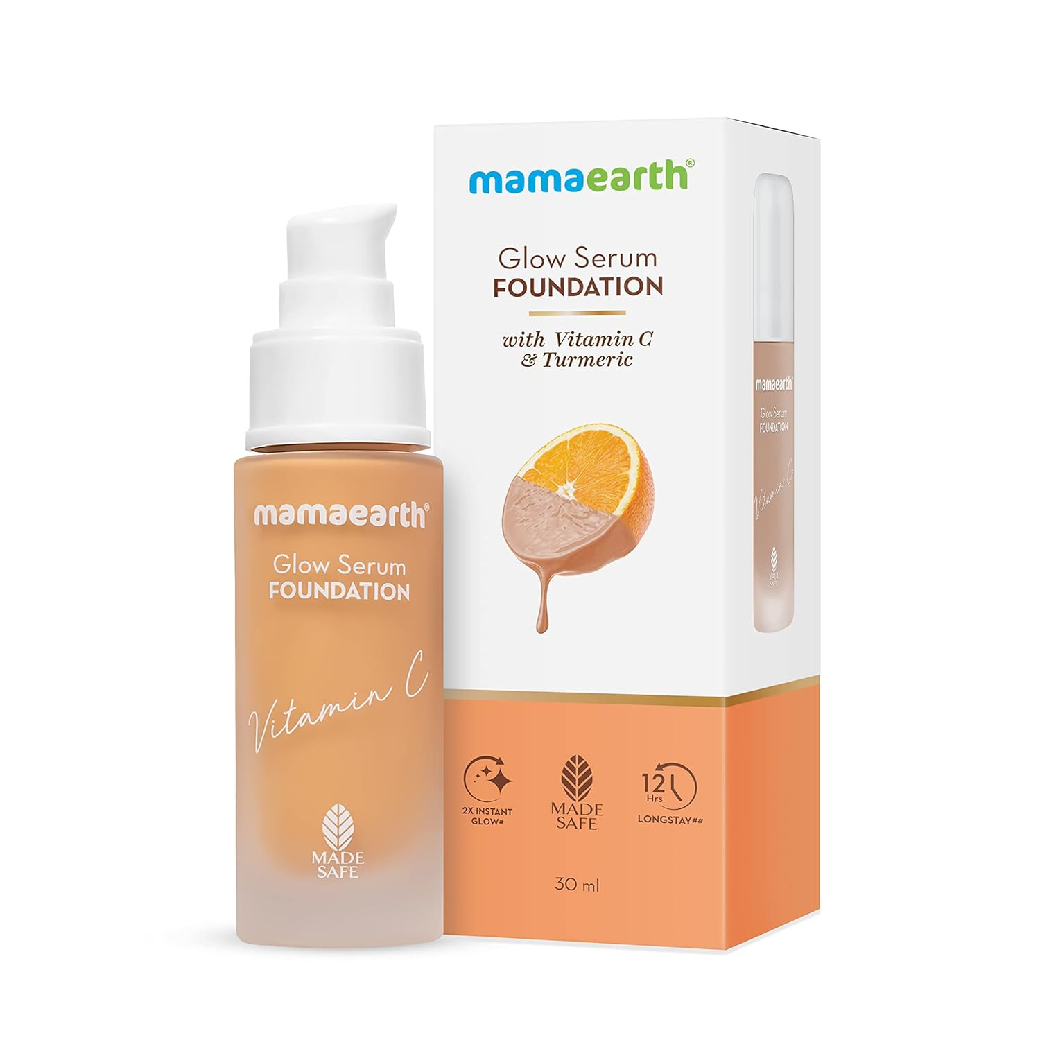 Mamaearth Glow Serum Foundation-Sand Glow 30ml