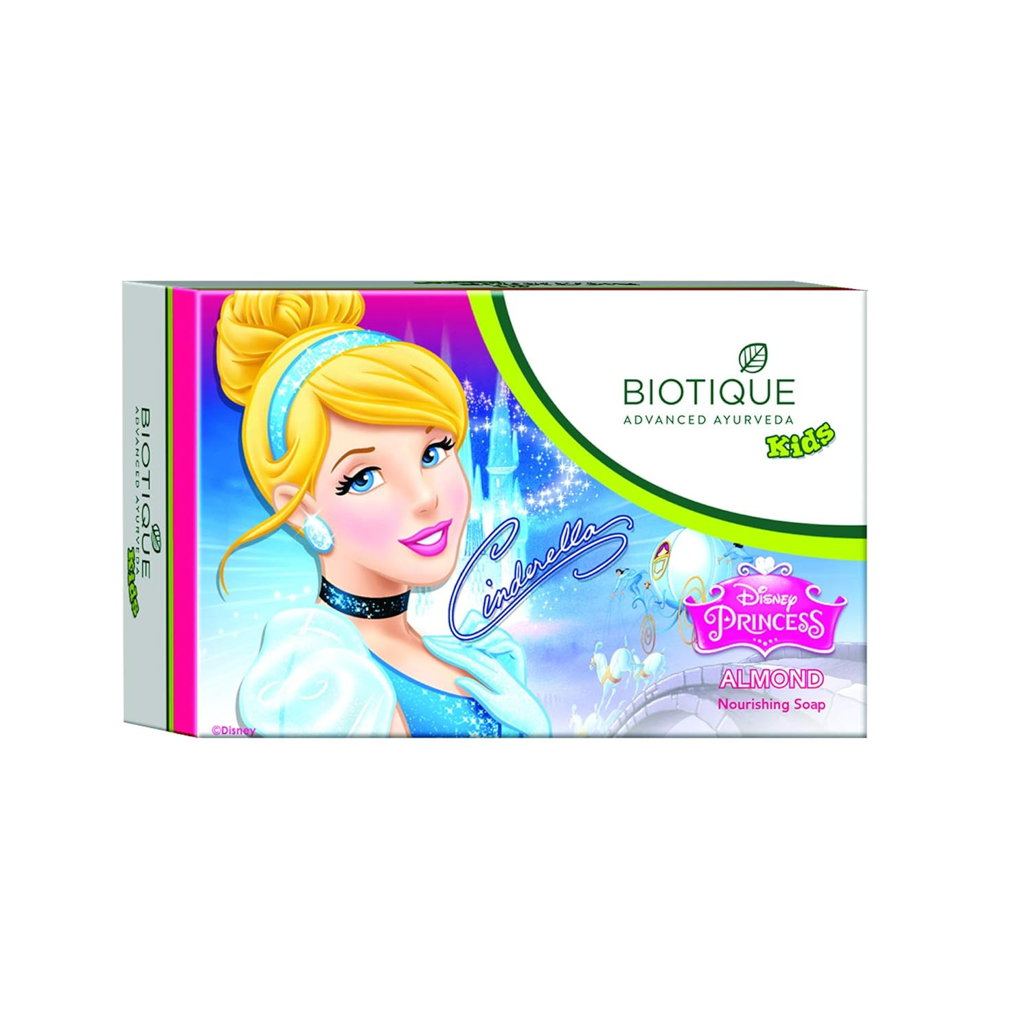 Biotique Disney Princess Almond Nourishing Soap, Recommended For Sensitive Body Types, 75 g