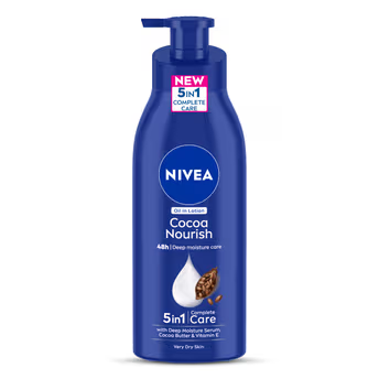 Nivea Cocoa Nourish Oil in Lotion 5 in 1 Complete Care for Very Dry Skin 400ml