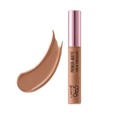 LAKMÉ 9TO5 PRIMER + MATTE LIQUID CONCEALER Almond 5.4ml