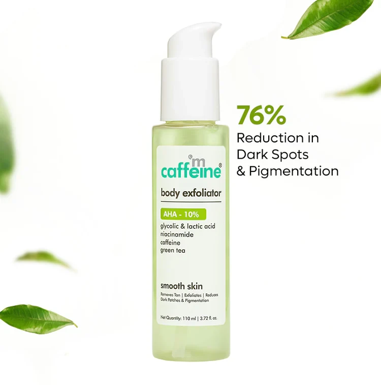 mCaffeine Green Tea & 10% AHA Body Exfoliator 110ML