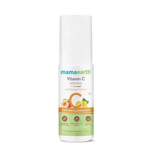 Mamaearth Vitamin C Face Milk with Vitamin C and Peach for Skin Illumination - 100 ml