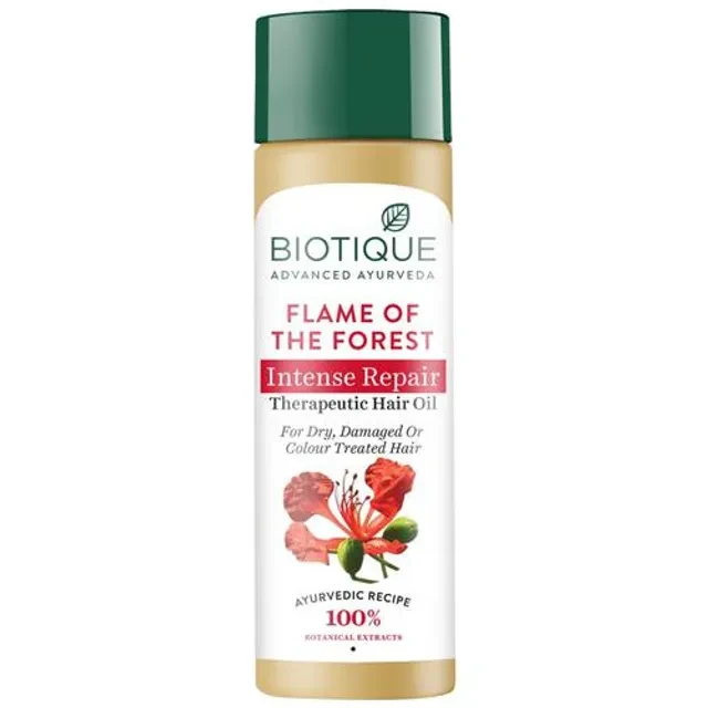 BIOTIQUE Intense Repair Hair Oil - Flame Of Forest, For Dry, Damaged/Colour Treated Hair, 120 ml Carton