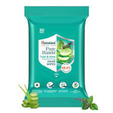 Himalaya Pure Hands Tulsi & Aloe Moisturizing Hand Wipes 30s