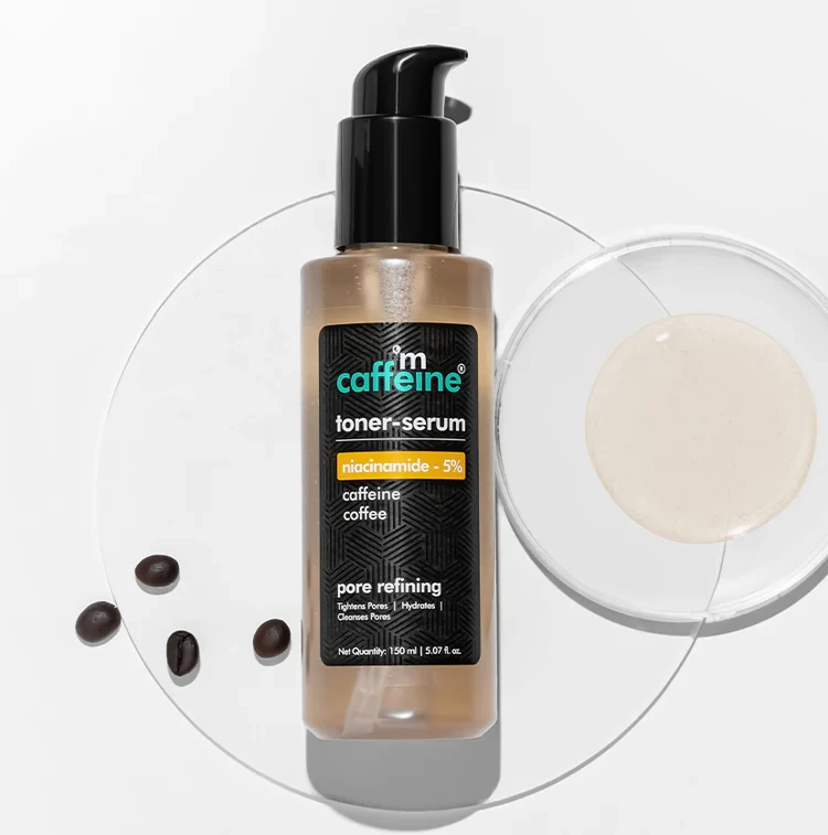 mCaffeine 5% Niacinamide 2in1 Toner-Serum with Coffee - Tightens Pores & Fades Blemishes - 150 ml