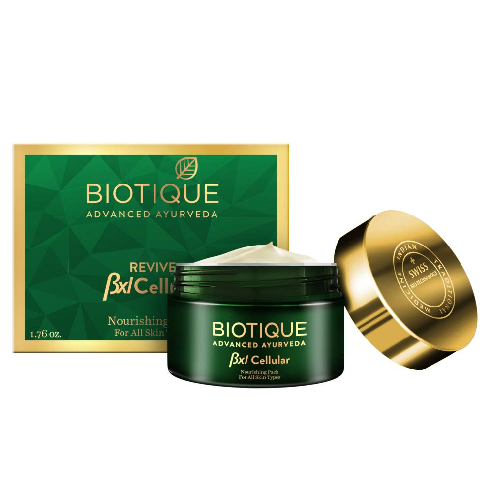 Biotique Face Pack - Bio Pistachio Nourishing, Bxl Cellular, 50 g