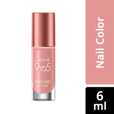LAKMÉ 9 TO 5 PRIMER + GLOSS NAIL COLOR Pink Origin 6ml