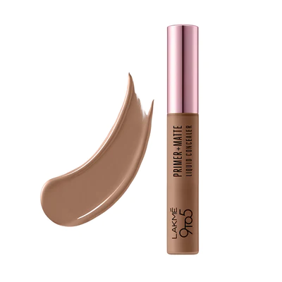 LAKMÉ 9TO5 PRIMER + MATTE LIQUID CONCEALER Walnut 5.4ml
