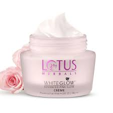 Lotus Herbals WhiteGlow Advanced Pink Glow Brightening Cream SPF 25 I PA+++ 50g