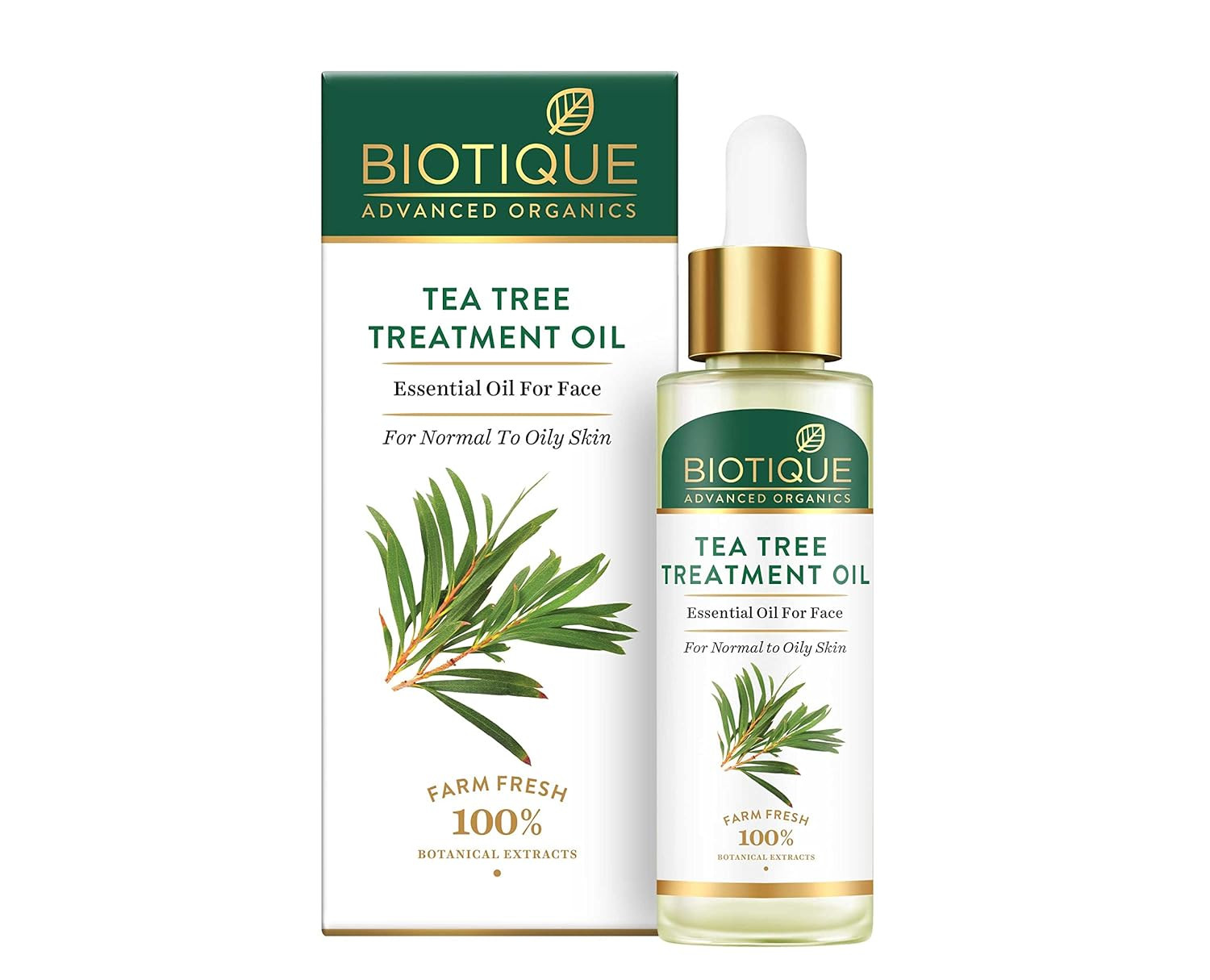 Biotique Tea Tree Treament Oil - Illuminates & Brightens, For Normal To Oily Skin, 30 ml