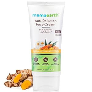 Mamaearth Anti-Pollution Daily Face Cream, for Dry and Oily Skin, with Turmeric and Pollustop For a Bright Glowing Skin - 80ml