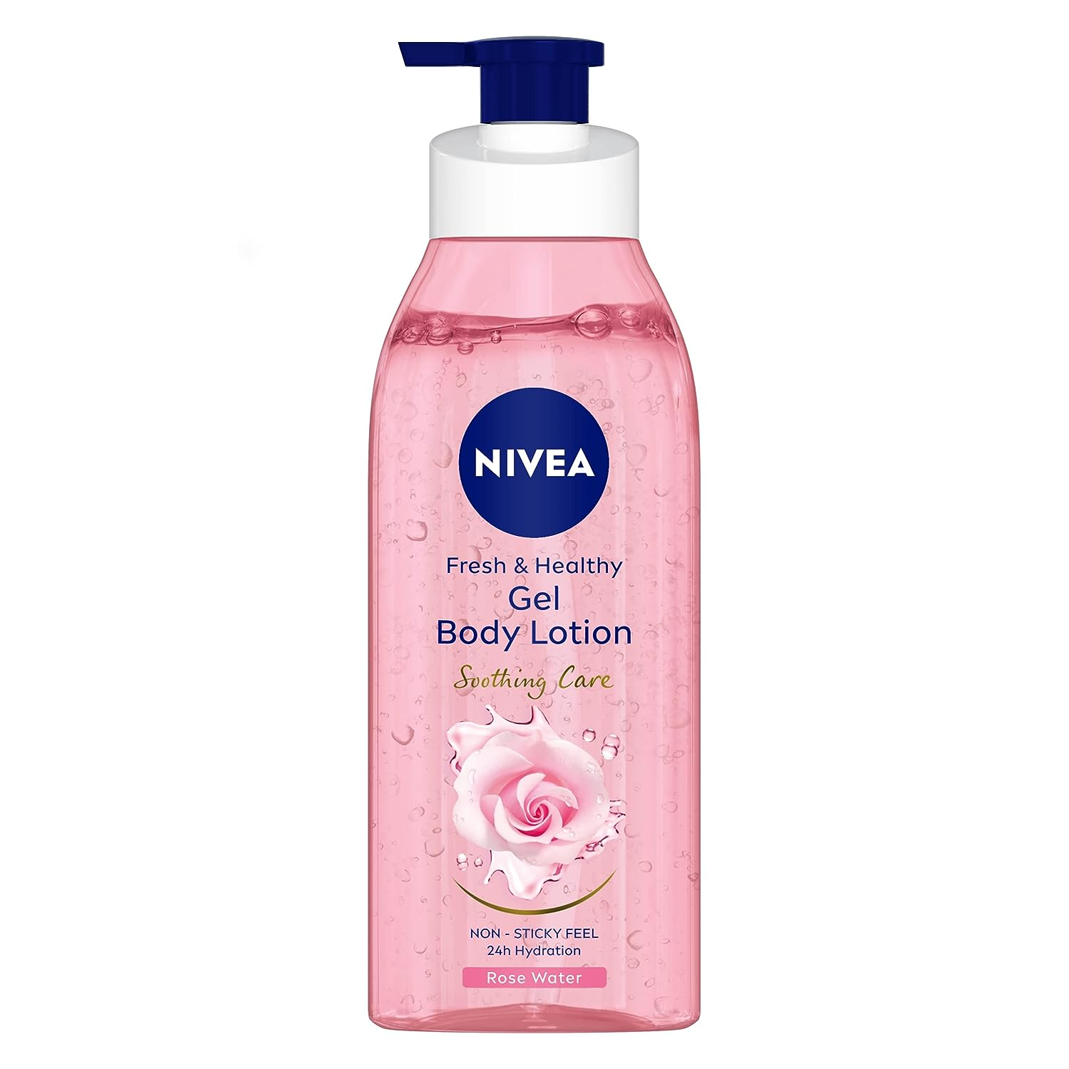 Nivea Fresh & Healthy Gel Body Lotion Soothing Care Rose Water 390ml
