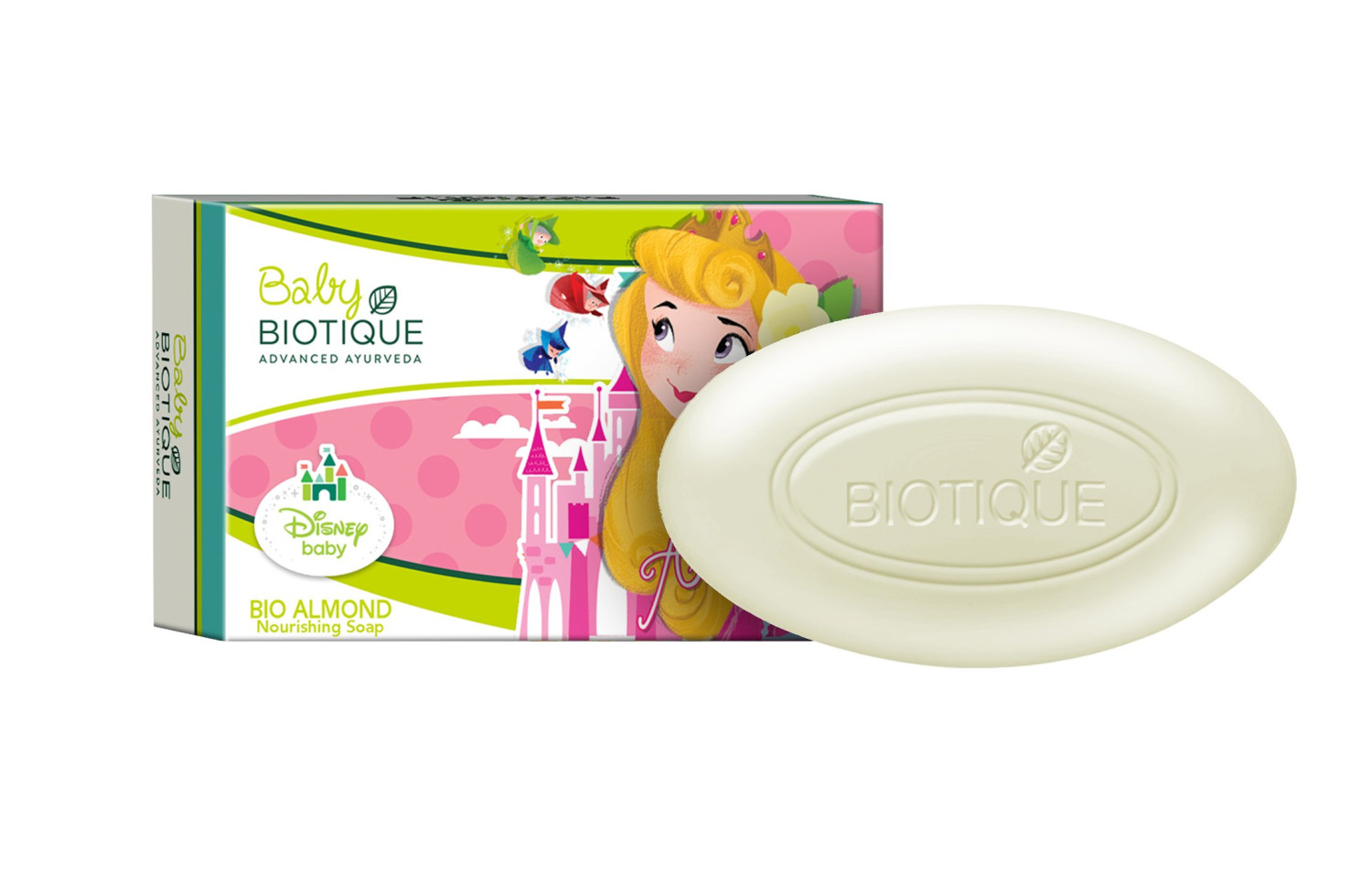 BIOTIQUE Dinsey Baby - Bio Almond Baby Princess Nourishing Soap, 75 g