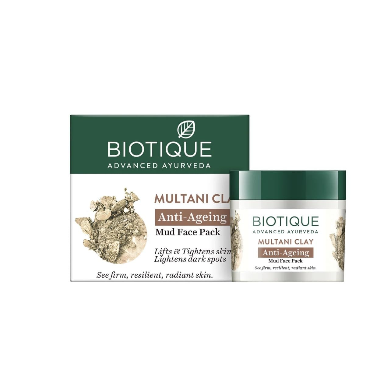 Biotique Anti-Ageing Mud Face Pack - Multani Clay, 75 g
