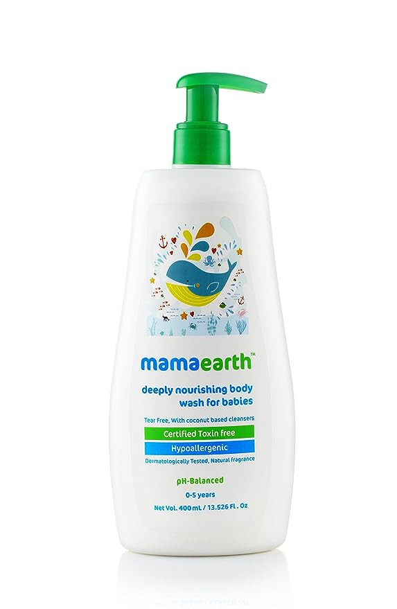 Mamaearth Deeply Nourishing Body Wash for babies, 400ml