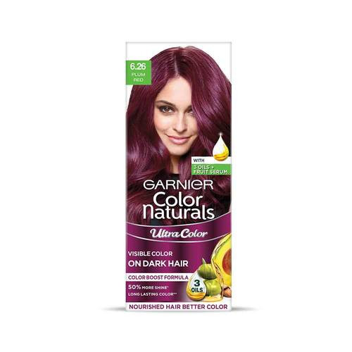 Garnier Color Naturals Ultra Shade 6.26 Plum Red 55ML+50GM