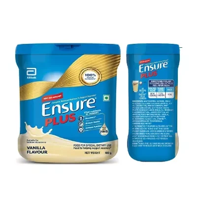 Ensure Plus Complete, Balanced Nutrition Drink Vanilla Flavour Powder for Adults 400g
