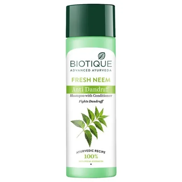 BIOTIQUE Anti Dandruff Shampoo & Conditioner - Fresh Neem, 120 ml
